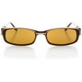 thumbnail image 4 of Optical Eyewear - Rectangle Shape, Plastic Full Rim Frame - Prescription Eyeglasses RX, Dark Honey, 4 of 7