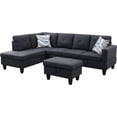 thumbnail image 3 of Monica 3 Piece Left Facing Sectional Sofa Set With Ottoman, 3 of 5