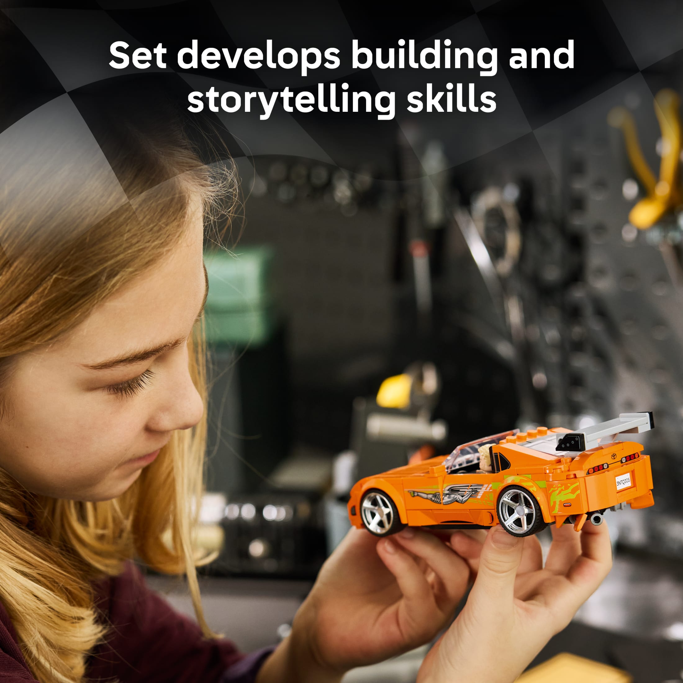 LEGO Speed Champions The Fast and The Furious Toyota Supra MK4 - Juguete de Construcción para Niños y Niñas, Mayores de 10 años - Coche de Rápidos y Furiosos con Minifigura - Regalo para Cumpleaños - 77260 4