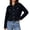 Black, variant on Denim Jacket for Women Button Down Collared Slim Fit Casual Jean Coat Comfy Vacation Chambray Jacket Daily Fall Outfits Black S