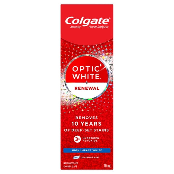 Dentifrice blanchissant Colgate Optic White Renewal High Impact White, 70 ml