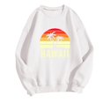 thumbnail image 1 of Bmisegm Chandails en Molleton Mode pour Femmes Col Rond Mignon Pull Manches Longues Tops Chandail à Capuchon Chandails en Molleton Décontractés pour Femmes Blanc L, 1 of 3