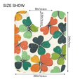 thumbnail image 5 of Yayeee Bath Rug for Bathroom Floor Non Slip Rectangle Fluffy Soft Absorbent Mat, 16"x24", White Clover Pattern, 5 of 7