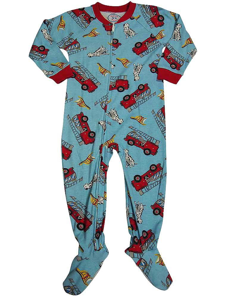 Sara's Prints Baby Infant Toddler Boys One Piece Footed Coverall Sleep Pajama 