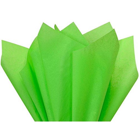 Groovy Green Tissue Paper 15 X 20-100 Sheet Pack Premium HIgh Quality Tissue A1 Bakeru Supplies Made in USA