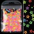 thumbnail image 7 of UDIYO Fluorescent Color Hollow Five-pointed Star Manicure Sequin Jewelry Nail Decor, 7 of 7