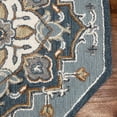 thumbnail image 2 of 5â€™ Round Blue Traditional Medallion Area Rug, 2 of 5