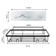 thumbnail image 3 of Hogar y cocina, cesta para ducha y baño, caja de almacenamiento colgante de pared negra con ganchos resistentes sin perforaciones, organizador de almacenamiento flotante, percha para baño, estante par, 3 of 6