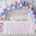 thumbnail image 2 of Mantel Poise3eHome 229 x 396 cm con lentejuelas blancas iridiscentes, 2 of 6