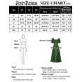 thumbnail image 3 of Vestido Scarlet Darkness Green Corset Summer Cottagecore S, 3 of 5