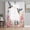 White, variant on Sheer Curtains 72 Inches Long 2 Panels Set for Bedroom, Pink Flower Semi Sheer Curtains for Windows, Spring Floral Elegant Butterflies Birds Farmhouse Voile Window Treatments Rod Pocket Curtain