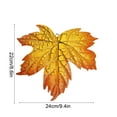 thumbnail image 3 of QISIWOLE Fall Wall Decor Metal Maple Leaf Wall Sculpture Garden Fence Decor Yellow Metal Maple Leaf Thanksgiving Day Autumn Harvest Festival Home Decor, 3 of 7