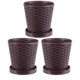 thumbnail image 1 of 3 Sets Resin Planters Garden Flowers Pots Simple Plant Pots Succulents Pots, 1 of 4