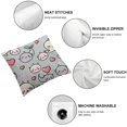 thumbnail image 6 of Narwhal Throw Pillow Cushion Case, Colorful Polka Dotted and Heart Pattern Background with Cartoon Character Whales, Decorative Square Accent Pillow Cover,  Multicolor, 6 of 7