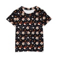 thumbnail image 4 of Odeerbi Kids Boys Girls Christmas T-shirt Christmas Print Casual Short Sleeve Tops Shirt Kids Clothes Black, 4 of 4