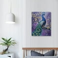 thumbnail image 4 of ARISTURING Peacock Canvas Wall Art Peacock Picture Wall Decor Purple Peacock Prints Framed Modern Artwork for Home Living Room Bedroom Bathroom, 4 of 5