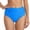 Blue, variant on Bikini Bottoms For Women Tummy Control High Cut Bathing Suit Comfortable Floral Print Ruched Scrunch Swim Bottom Yellow M