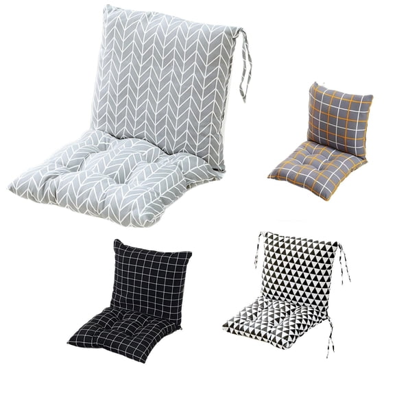 Taotanxi Outdoor Patio Cushion, Rocking Chair Cushion, Tufted Pads, Set of Upper and Lower with Ties (1 Sets) - Back 15.7"×15.7", Seat 15.7"×15.7" (Orange)