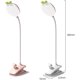 thumbnail image 5 of Lámpara de lectura flexible de 360°, con clip y 3 modos de iluminación, recargable por USB, inalámbrica, LED, para cama, color rosa, 5 of 5