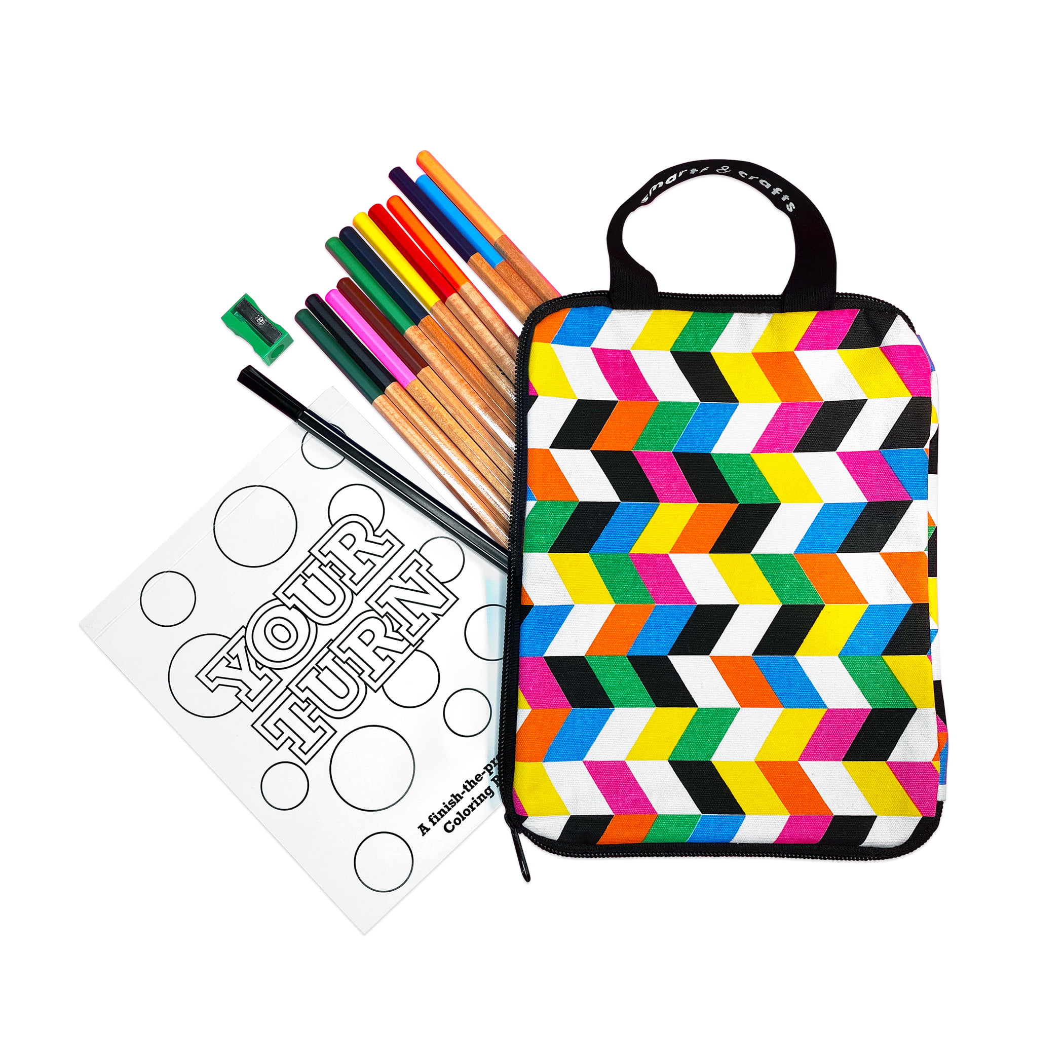 Smarts & Crafts Make Your Own Black and White Craft Kit (233 Pieces) 