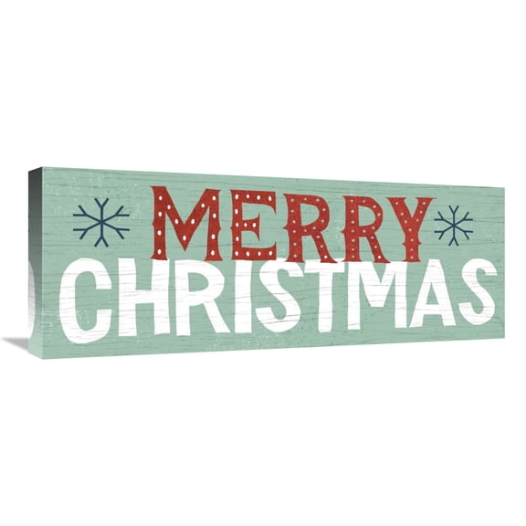 Global Gallery's 'Holiday on Wheels Merry Christmas v.2' By Michael Mullan Stretched Canvas Wall Art