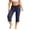 Gray, variant on Womens Modal Capris Soft Cozy Pajama Bottoms Pants Elastic Wasit Ruffle Trim Casual Sleep Pants