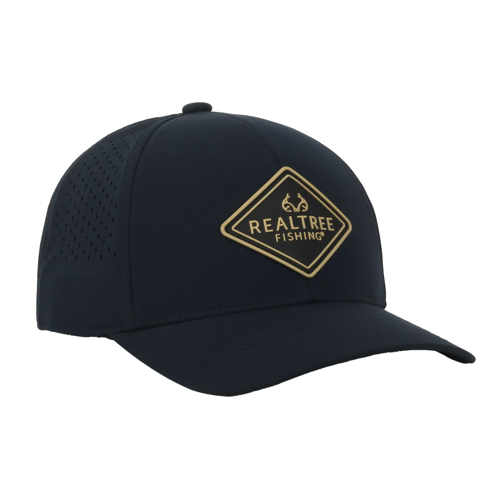 Realtree® Fishing Navy Cap – Structured Full Fabric with NXP Patch, Snapback, One Size