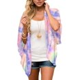 thumbnail image 1 of Cardigan Kimono d'Été pour Femme, Floral, Ample, Couvre-Maillot, Hauts Décontractés, Kimono, 1 of 5
