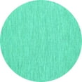 thumbnail image 1 of Ahgly Company Indoor Round Abstract Turquoise Blue Contemporary Area Rugs, 7' Round, 1 of 4