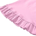 thumbnail image 5 of Zanarzt Tween Girls Trendy Clothes Girls Ruffle Puff Sleeve T Shirts Summer Short Sleeve Casual Cute Crewneck Tops Tees 5-6 Years,Pink, 5 of 7