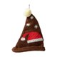 thumbnail image 1 of Mini gorro navideño tejido a la moda con decoración navideña colgante gorro cómodo de invierno para Café de color intenso, 1 of 9
