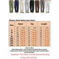 thumbnail image 2 of MAWCLOS Men's Sport Pants Cotton Elastic Waisted with Pockets Drawstring Solid Color Trouser, 2 of 4