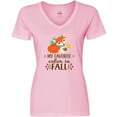 thumbnail image 3 of Inktastic October Favorite Color is Fall Women's V-Neck T-Shirt, 3 of 5