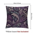 thumbnail image 4 of Outdoor Square Pillow Cushion Cases Spring Leaves Pillows Dusty Purple Sage Green Leaves Greenery Outdoor Pillows Covers Gifts for Home Decor  Linen Fabric, 4 of 7
