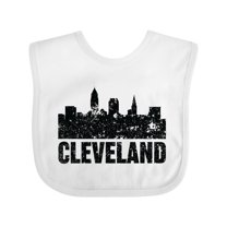 Inktastic Cleveland Skyline Grunge Boys or Girls Baby Bib