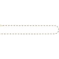 thumbnail image 3 of Auriga Fine Jewelry Auriga 14K Yellow Gold 2 mm Adjustable Black Enamel Bead Chain Necklace 17-18", 3 of 4