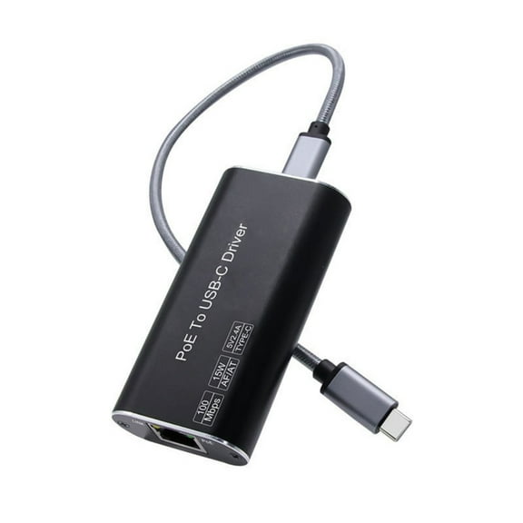 USB C to Ethernet Adapter with POE Power Capability, Supports Multiple Devices,POE to USB C Converters IEEE802.3af