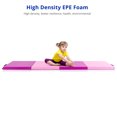 thumbnail image 5 of Matladin 8' Folding Gymnastics Gym Exercise Aerobics Mat, 8ft x 2ft x 2in PU Leather Tumbling Mats (Purple&Pink), 5 of 7