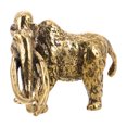 thumbnail image 3 of HONMEET Vintage Golden Brass Elephant Figurine Sculpture for Desk, Home, Office Decor and Collectible, 3 of 7
