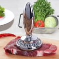 thumbnail image 1 of Tendeur de Viande Double Face Outil de Préparation de Marinade, Marteau Manuel pour Steak, Base en Acier Inoxydable Réversible (Tendeur Double Face), 1 of 3