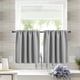 thumbnail image 1 of Cortinas cortas elegantes para cocina y baño, juego de 2 paneles de poliéster gris para ventanas sobre lavabos, cortinas opacas que ahorran energía y brindan privacidad, revestimiento resistente al, 1 of 5