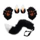 thumbnail image 1 of Juego de guantes y de clip sintética, accesorio de disfraces de Nad de Halloween, accesorios , accesorios de juego de rol para mujeres Sunnimix Juguetes de disfraces de fiesta, 1 of 8