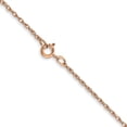 thumbnail image 4 of 14K Rose Gold .7 mm Carded Cable Rope Chain (24 X 0.7) Made In United States 7rr-24, 4 of 5