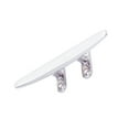 thumbnail image 2 of 200mm 8 Inches Marine Light-weight Cleat Stainless Steel Horn Shape Bollard Rope Holder Silver, 2 of 8