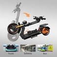 thumbnail image 4 of JUN LING Electric Scooter-1600W Motor 11" Off Road Tubeless Tires, up to 34MPH and 50Miles, E Scooter for Adults with Seat and Storage Box, 4 of 10
