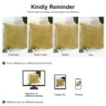 thumbnail image 3 of PiccoCasa 1 Piece Velvet Corn Striped Cushion Cover, 18" x 18", Yellow, 3 of 8