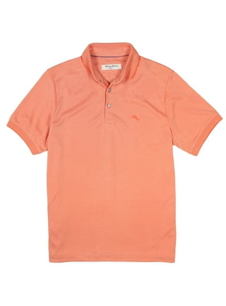 Tommy Bahama Men's Big & Tall Emfielder IslandZone Polo - Peach Melt Hthr - Size LT