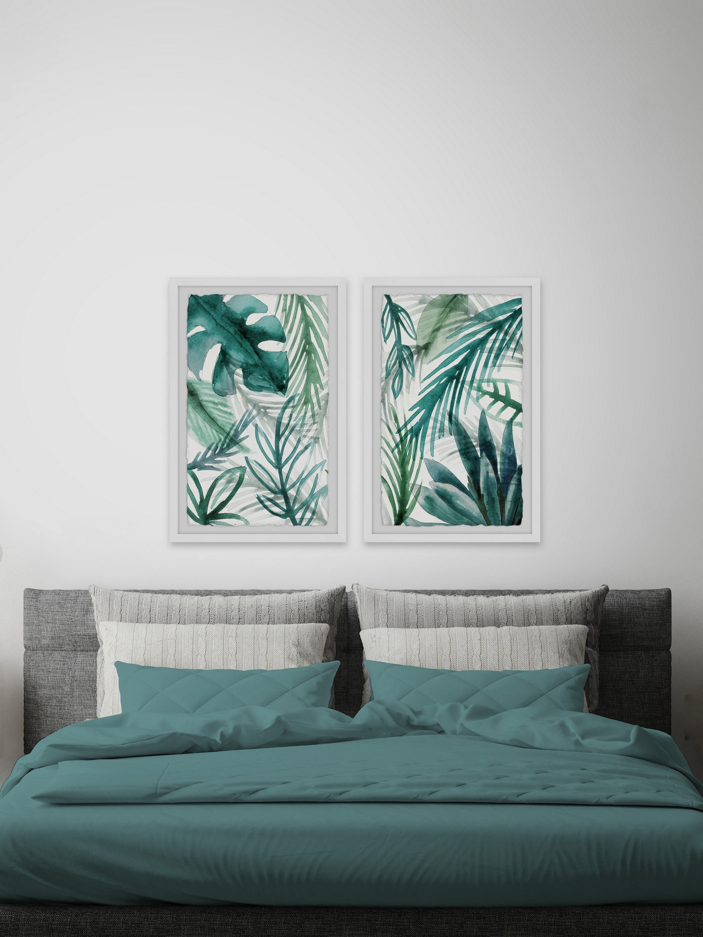 Marmont Hill Green Palms Diptych