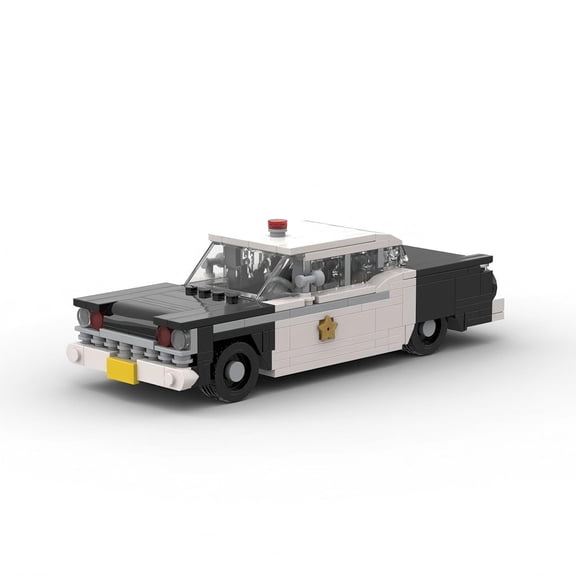 GZBricker Toyota Crown Police Car 8-stud Building Set Technical Compatible with Lego Vehicle Super Educational Model for Adults