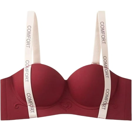 Women s Push Up Bra  No Underwire  Comfortable Wireless  Padded Plunge